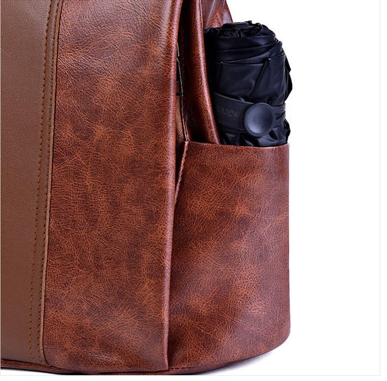 Secure Women's Leather Travel Backpack
