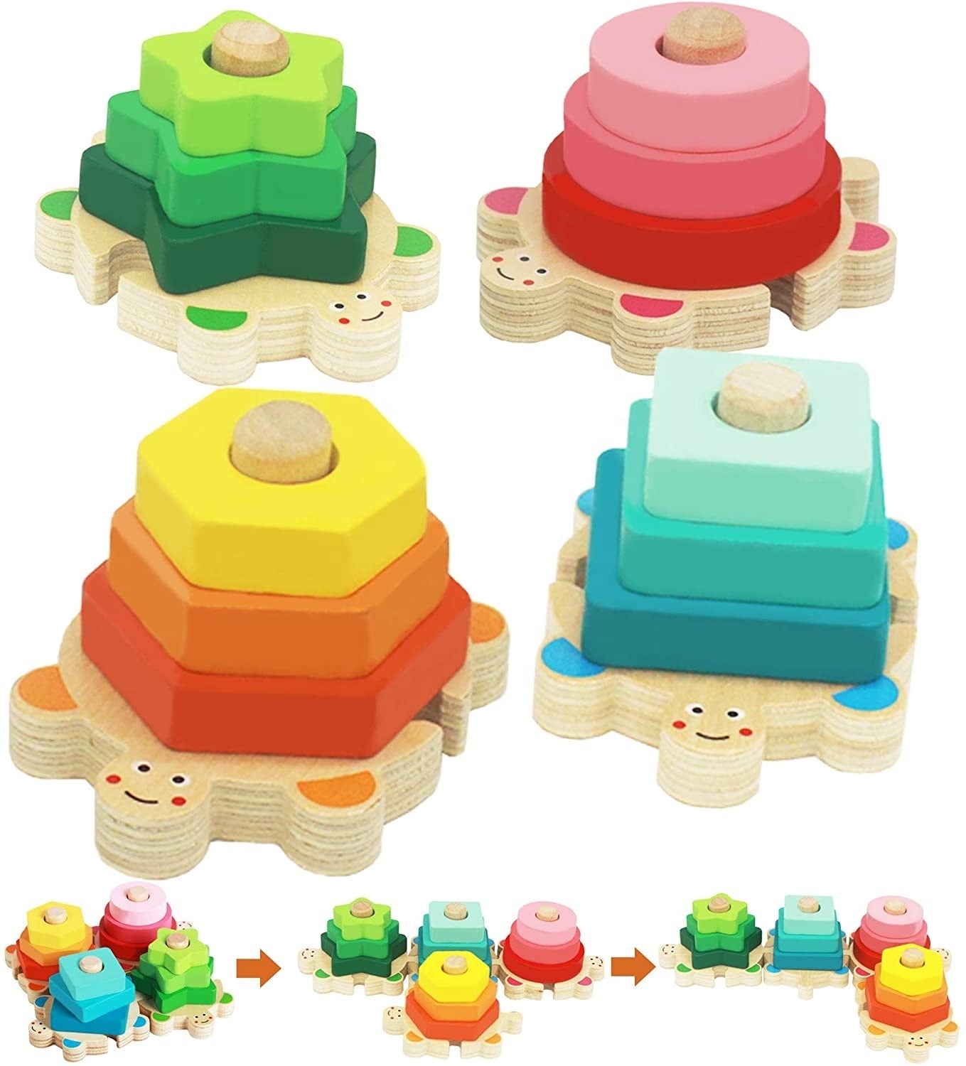 Fun Educational Wooden Stacking Toy
