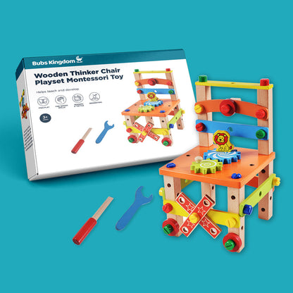 Mini Wooden Kids Table Chair Set