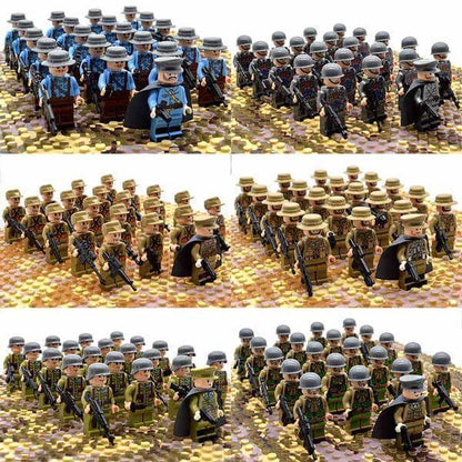 Large 21pc Military Building Brick Toy Set for Kids