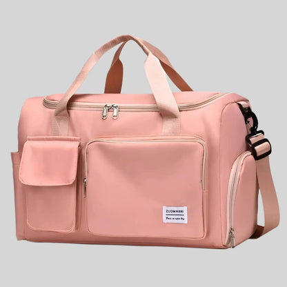 Large Waterproof Sports Duffel Bag with Shoe Pocket