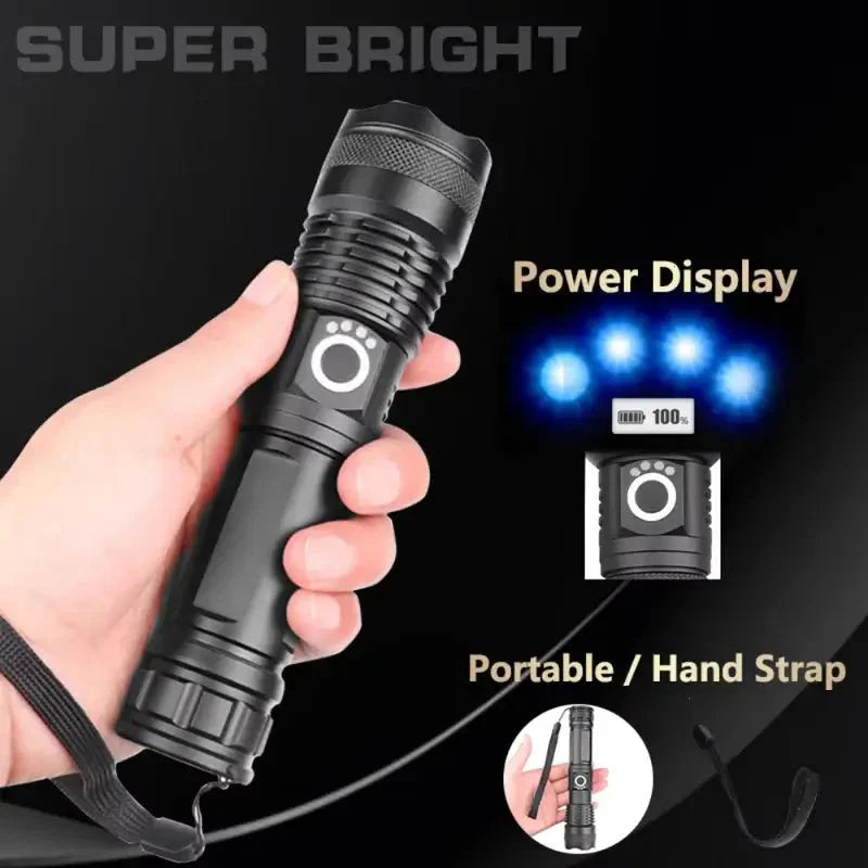Bright 90000 Lumens LED Flashlight