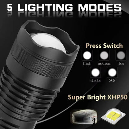 Bright 90000 Lumens LED Flashlight