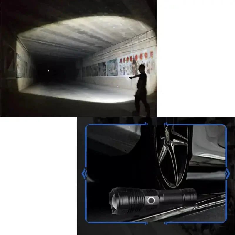 Bright 90000 Lumens LED Flashlight