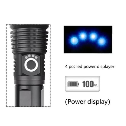 Bright 90000 Lumens LED Flashlight