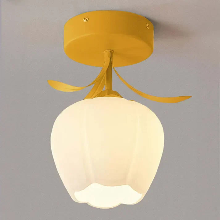 Small Floral Hanging Lamp