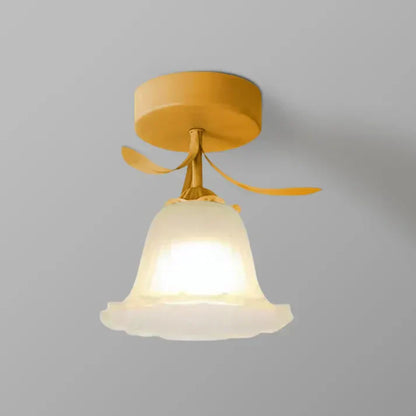 Small Floral Hanging Lamp