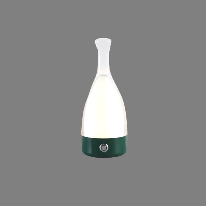 Elegant Glass Wine Bottle Desk Lamp