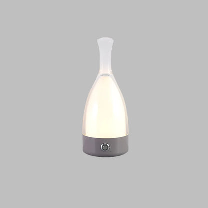 Elegant Glass Wine Bottle Desk Lamp