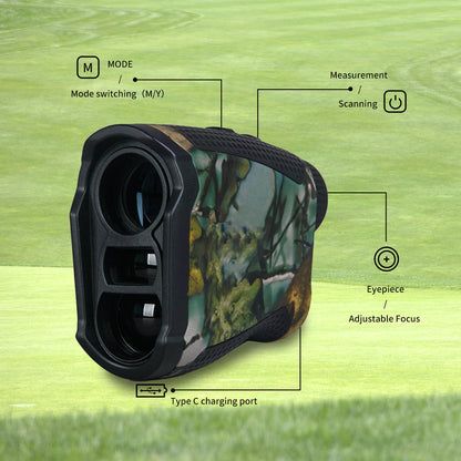 Compact Laser Distance Meter 1000m Waterproof Outdoor Ranger