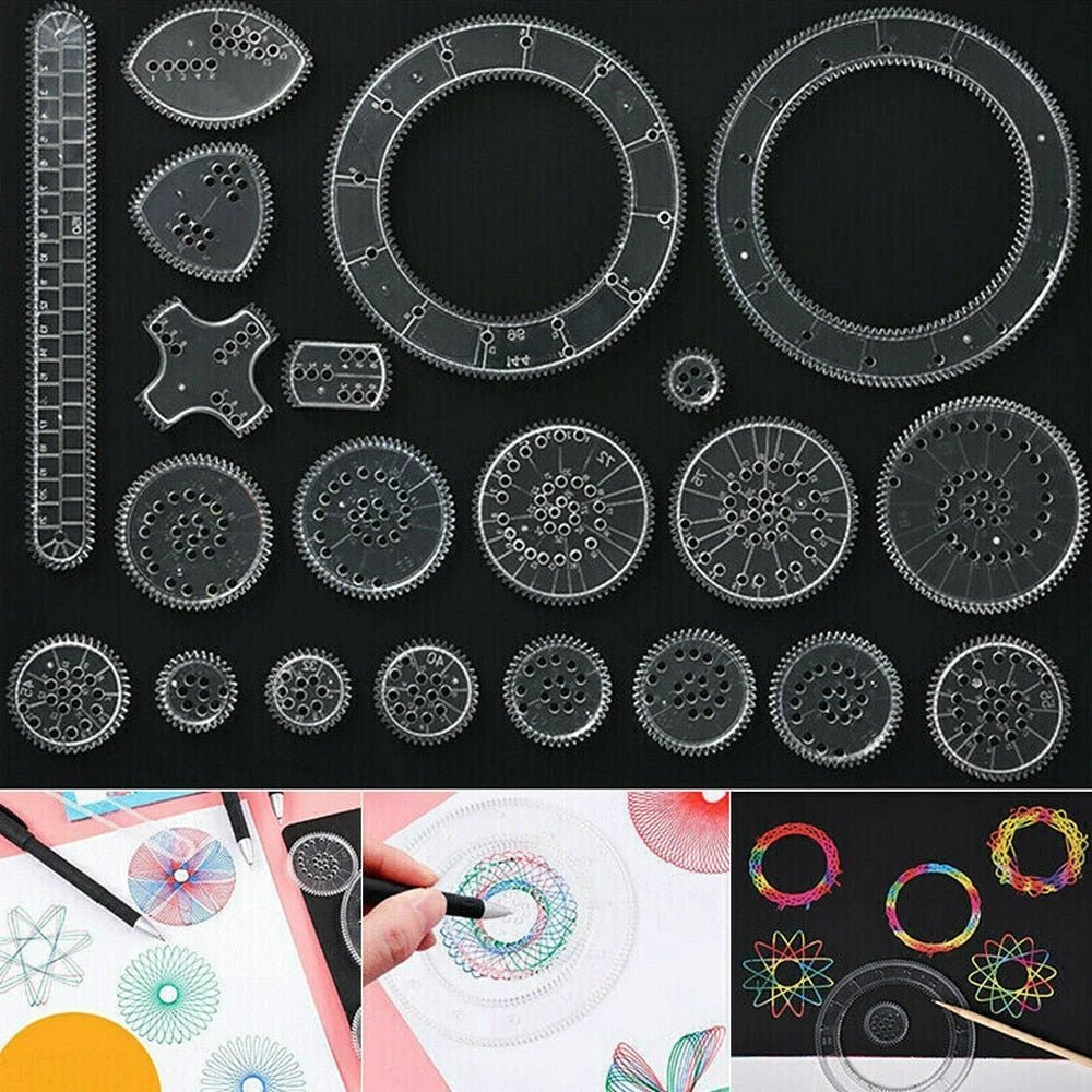 Fesara Spirograph Art Kit - Precise Creative Fun