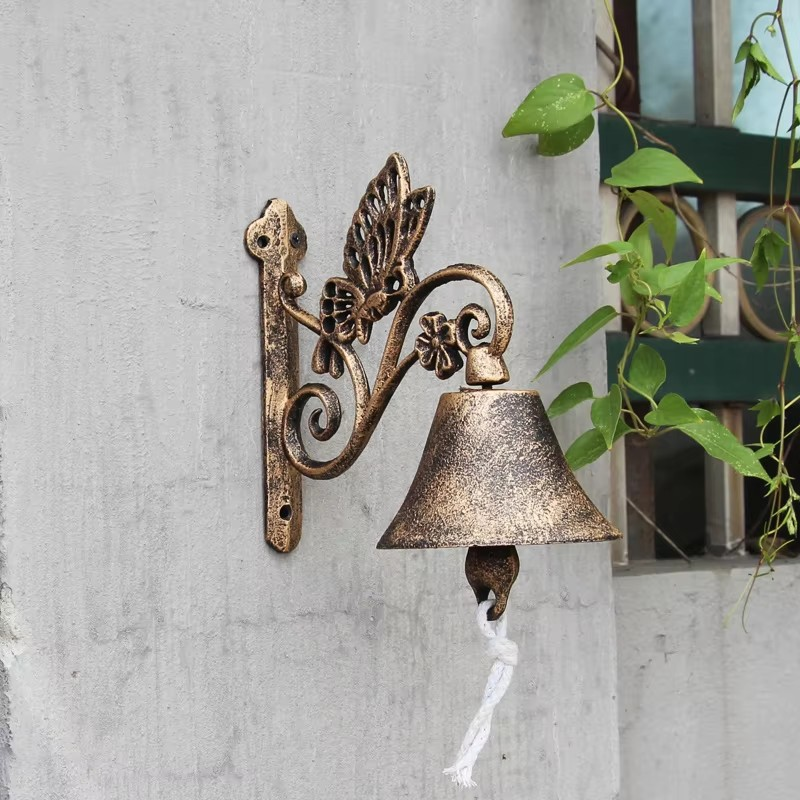 Rustic Metal Door Bell – Traditional Entryway Doorbell