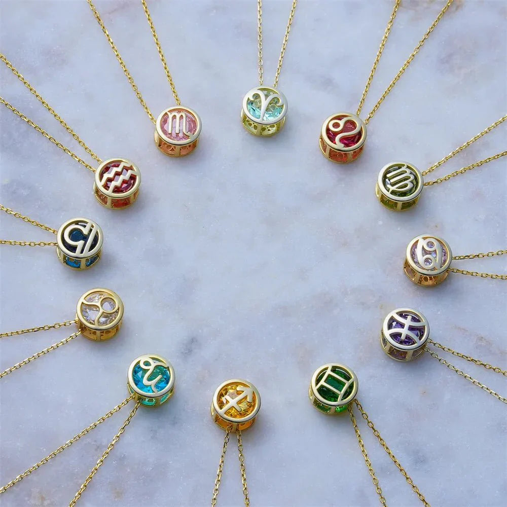 Cute Zodiac Symbol Pendant Necklace
