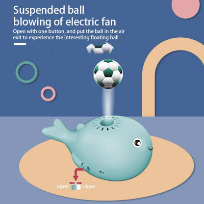 Colorful Whale Bath Toy with Splash Ball