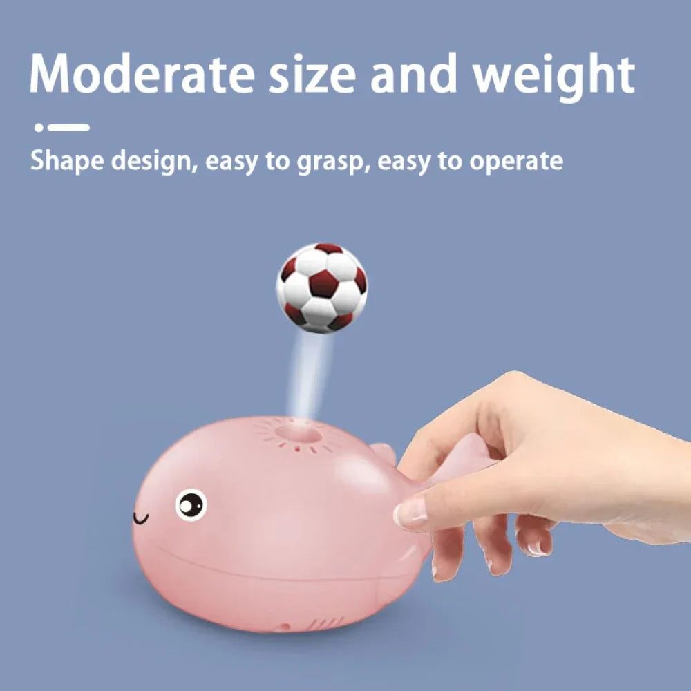 Colorful Whale Bath Toy with Splash Ball
