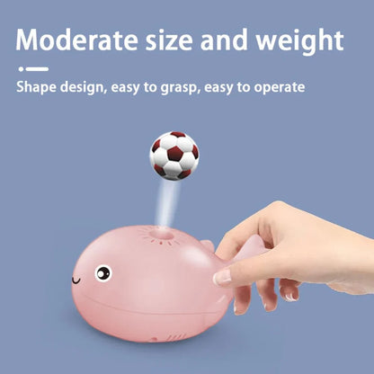 Colorful Whale Bath Toy with Splash Ball